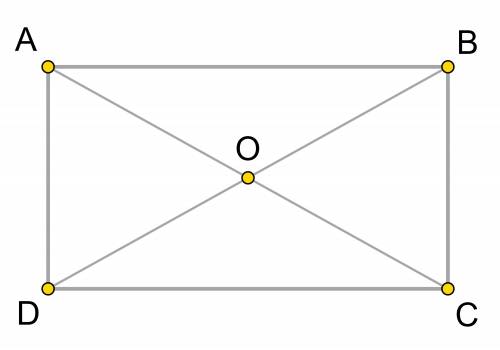 В прямоугольнике ABCD диагональ AC равна 12 см, угол AOD в 2 раза меньше угла AOB. Найдите периметр