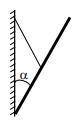 Рейка длиной 2L и массой m удерживается под углом a в шероховатой вертикальной поверхности стены, ни
