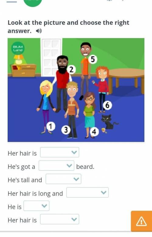 Appearance. Повторение Look at the picture and choose the right answer.￼Her hair is He's got a beard