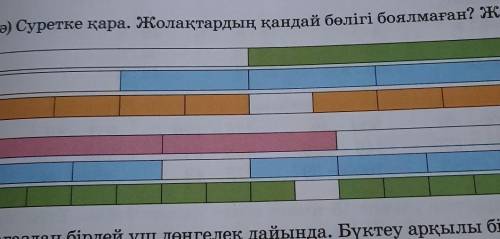 Суретке кара.жолактардын кандай болиги боялмаган​