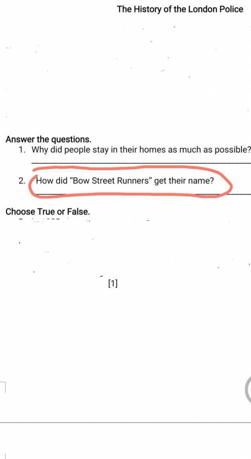 Как Бегуны с Боу-стрит получили свое название?​How did Bow Street Runners get their name?
