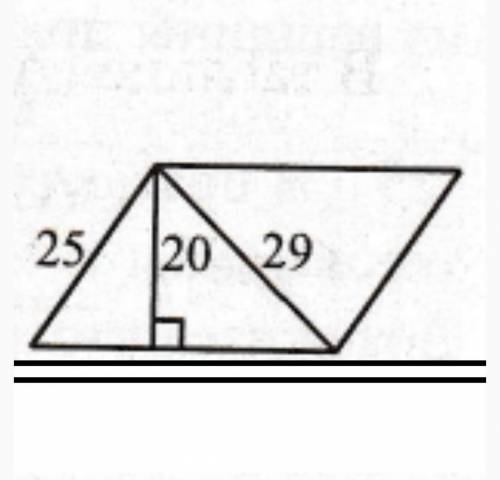 Найдите площадь парралелограмма изовражённого на рисунке ​