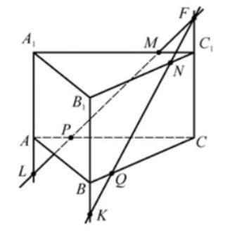 А) Каким плоскостям принадлежат точки М и Q? б) Каким плоскостям принадлежат прямые РМ и QN?в) В как