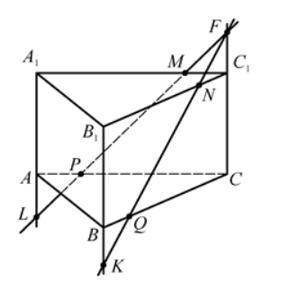 а) Каким плоскостям принадлежат точки М и Q? б) Каким плоскостям принадлежат прямые РМ и QN? в)В как