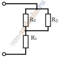 В электрической цепи, схема замещения которой приведена на рисунке, сопротивления резисторов равны: