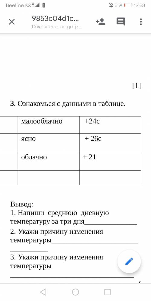 3. Ознакомься с данными в таблице. суббота 17.07 3м/c + 16с малооблачно +24с Воскресенье 18.07 1м/c