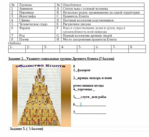 памагите умаля 5 класс всемирная история если сможете второе задание сделать с первым у меня СОЧ ПАМ