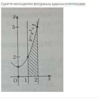 Суретте кескінделген фигураның ауданын есептеңіздер:​