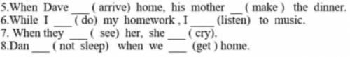 Complete the sentences. Use the past simple and the past continuous form in each sentence.