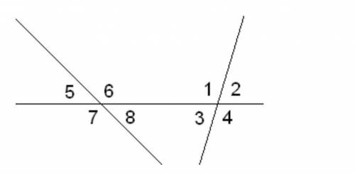 Известно, что ∢1=134°,∢5=48°. Вычисли остальные углы.  Известно, что ∢1=134°,∢5=48°. Вычисли остальн