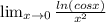 \lim_{x \to \00} \frac{ln(cosx)}{x^{2} }