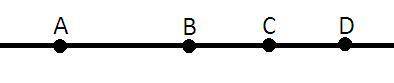 Задание 1 ( ). На прямой отмечены точки A, B, C и D. Точка С – середина отрезка BD; точка B – середи