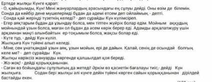 Соч по казахскому 5 класс: 1:Мәтін мазмұнына сай ат қойыңыз.2:берілген сөздің синонимін мәтіннен жаз