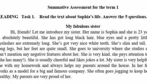 What does Sophia do? Where does she study?What is she like?What is her attitude to her friends?Why a