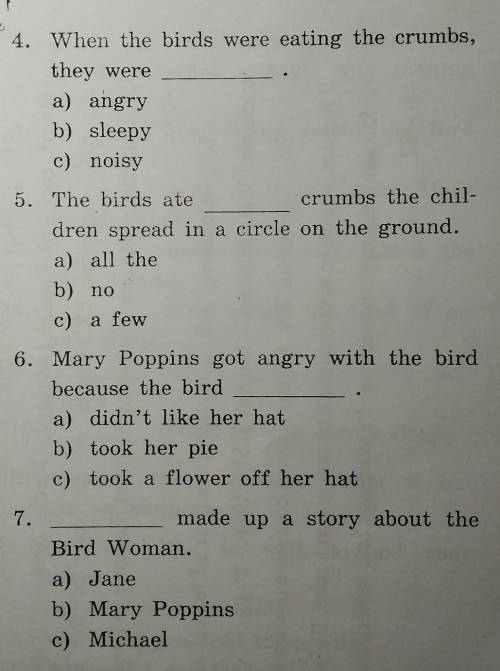 Activities 1Завершите предложения. .1. The Bird Woman was always saying,99a) Cuckoo! Cuckoo!b) It is