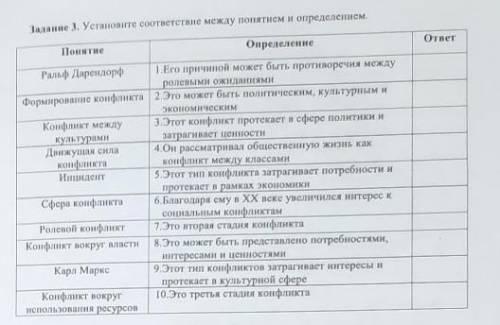 УСТАНОВИТЕ СООТВЕТСТВИЕ МЕЖДУ ПОНЯТИЯМИ ​