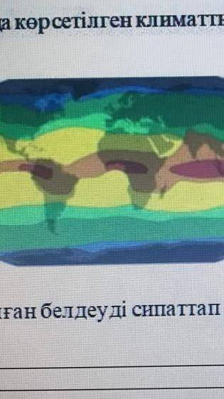 Картада корсетилген климаттық белдеуді анықта ​