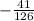 -\frac{41}{126}