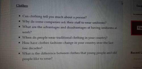 About the clothes which we wear