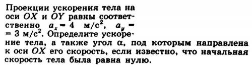 объясните подробно как находить ускорение из данных и угол, не понимаю