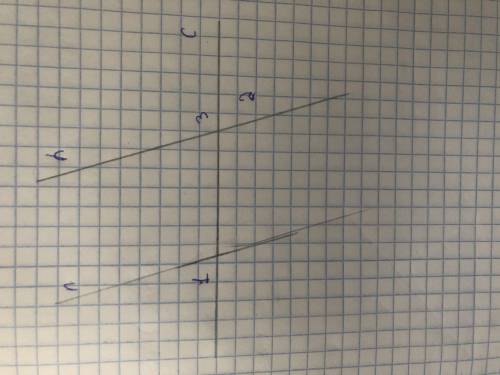На чертеже прямые a и b параллельны. Угол 3 в два раза больше угла 2. Найдите угол 1.