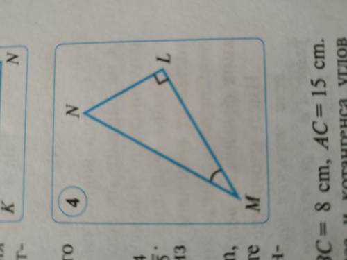 В треугольнике MNL угол L = 90°, MN = 13 см, ML = 12 см, NL = 5 см. (Рисунок ниже) Найдите значение