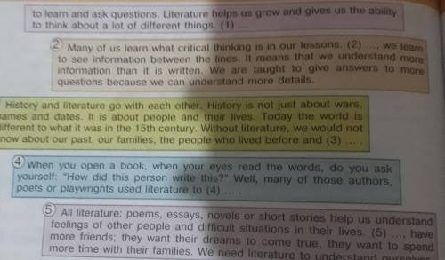 . One sentence is extra.a) make their writing better.b) When we read,c) People want to learn more ..