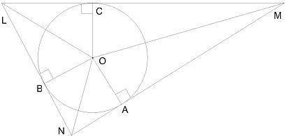 На рисунке изображено, что OB образует прямой угол с отрезками: OC CL AO MA LN BL
