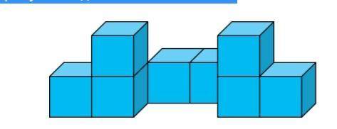 Из кубиков с ребром 1 составили фигуру так, как показано на рисунке. Все её составляющие на рисунке