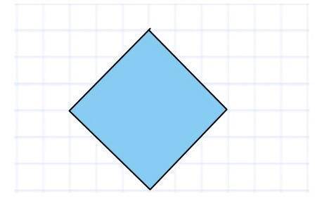 Найди площадь квадрата, изображённого на клетчатой бумаге с размером клетки 1 см × 1 см (см. рис.).