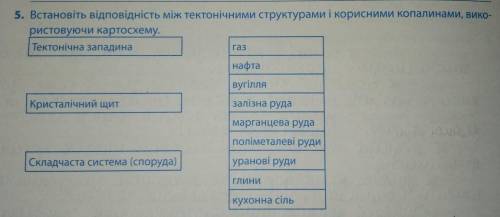 Встановіть відповідність географія 8 клас​