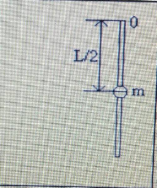 Физический маятник представляет собой тонкий однородный стержень массой m с укрепленным наНем Малень