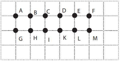 Комбинаторика. На плоскости находятся 12 точек(см. рисунок) 1) Сколько существует треугольников с ве