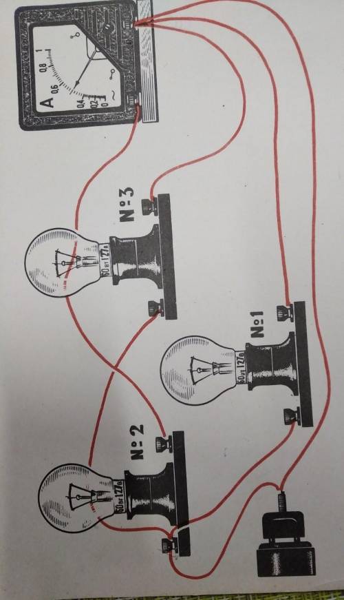 Начертить потенциальную схему электрической цепи определить ток лампы 1 как качественно изменятся по
