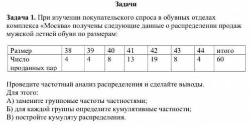 Статистика с задачей​