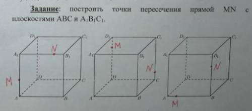 решить геометрию 10-11 класс тема построение сечений куба плоскости нарисуйте на отдельном листочке