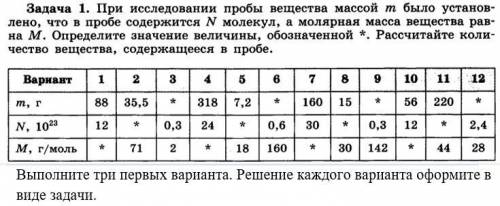 При исследовании пробы вещества массой m было установлено, что в пробе содержится N молекул, а моляр