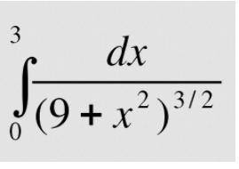 Решите Интеграл dx / (9 + x ^ 2) ^ 3/2