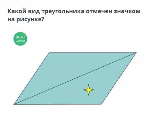 Какой вид треугольника отмечен значком на рисунке?​