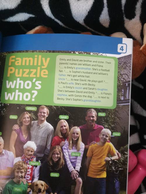 Open your Student’s Book at page 40. Look at the puzzle and the photo of Mitchell family on page 41.