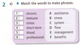 Match the words to make phrases