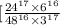 [\frac{ {24}^{17} \times {6}^{16} }{ {48}^{16} \times {3}^{17} }