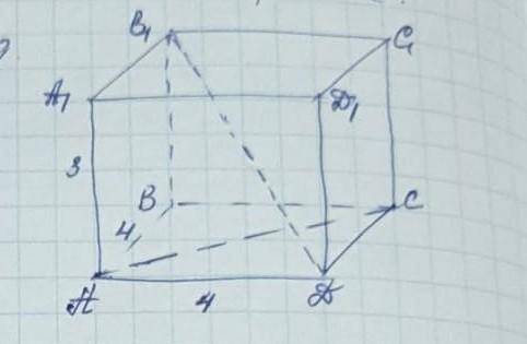 ABCDA1B1C1D1-прямоугольный параллепипед АВ=4АД=4АА1=3найти Ас и ДB1-?​