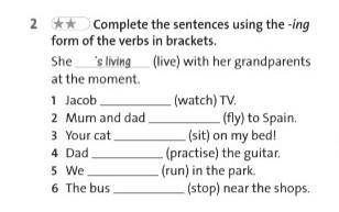 Complete the sentences using the-ing form of the verbs in brackets​