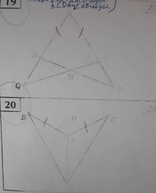 Нужно доказать равенство треугольников
