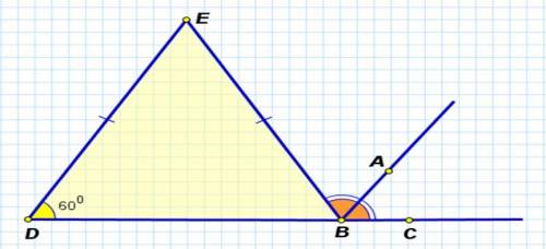 Найдите угол ABC при том , что угол d=60 градусов