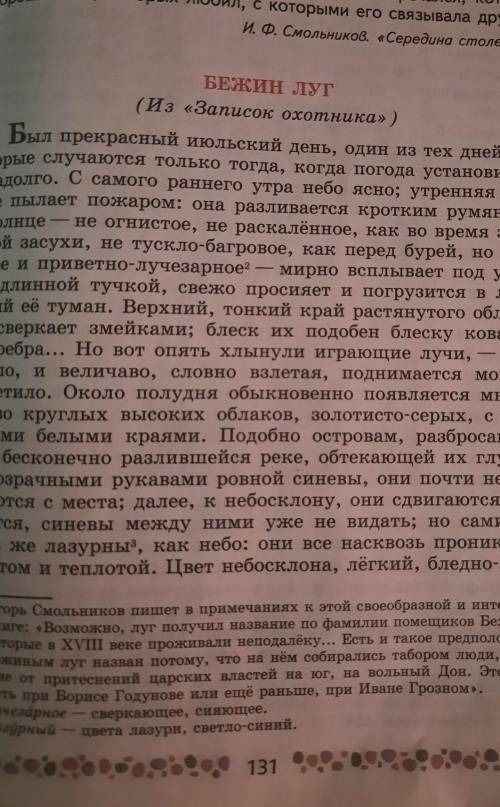 БЕЖИН ЛУГ (Из «Записок охотника»)Был прекрасный июльский день, один из тех дней, ко-торые случаются