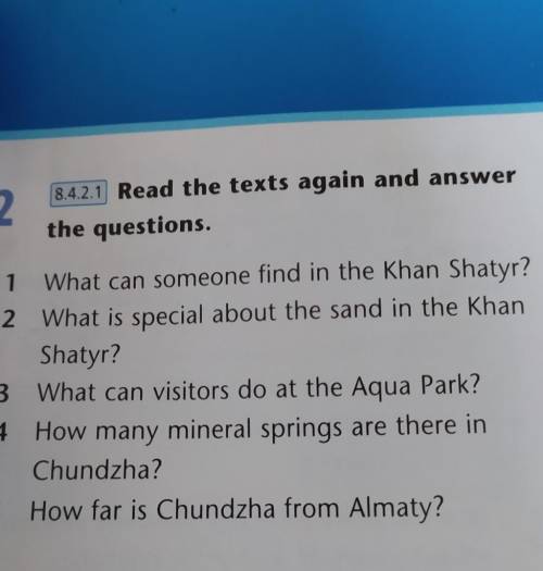 Read the texts again and answer the questions ​