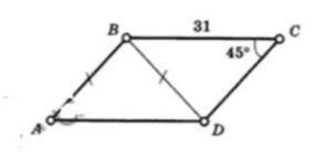 Найдите площадь параллелограмма ABCD