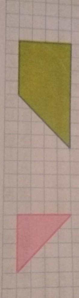 Вырежи такие многоугольники и составь из составь из нихпрямоугольник. Вычисли площадь и периметр это